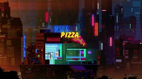 Night City Pixel Art Backiee