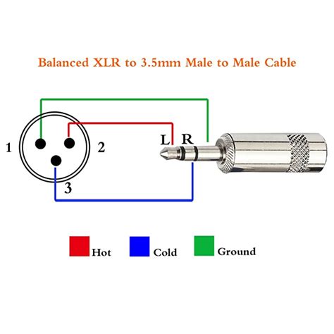 Stereo 35 To Male Xlr Wiring Diagram