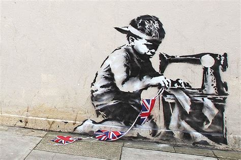 Londons Latest Banksy Artwork Springs Up Overnight On Side Of