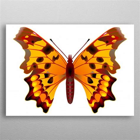 Comma Butterfly Poster By Elonium Displate In Butterfly Poster Butterfly Butterfly