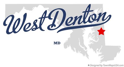 Map Of West Denton Md Maryland