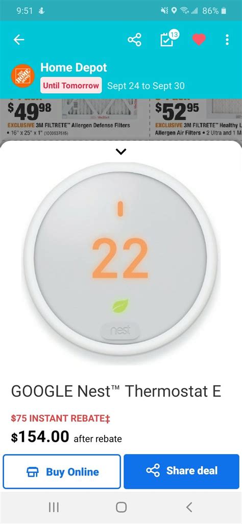 Tax Rebate For Nest Thermostat