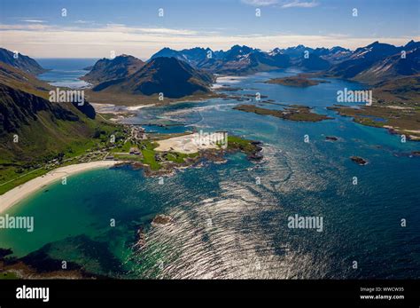 Panorama Beach Lofoten Islands Is An Archipelago In The County Of