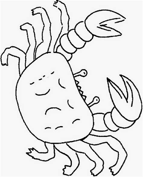 Gambar Mewarnai Binatang Kepiting Coloring Pages Coloring Books Color