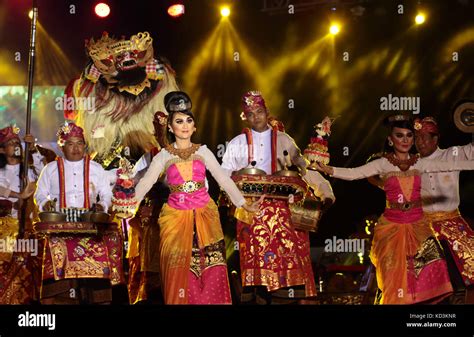 Traditional Barong Dance From Bali Indonesia Stock Photo Alamy