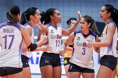 Pvl Choco Mucho Outlasts F2 Earns Twice To Beat Abs Cbn News