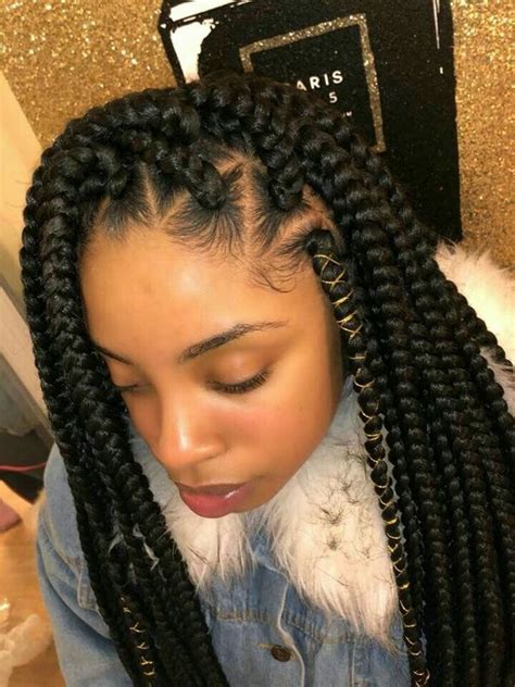 In this style, you can create some box braids on your. Box Braids Hairstyles, Hairstyles With Box Braids
