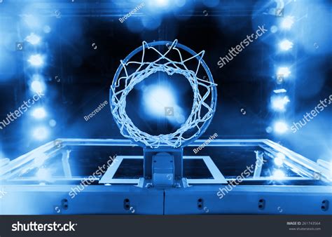 Powerpoint Template March Madness Basketball Hoop In Jniolkmnl