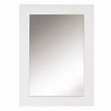White Framed Mirror 30   40 Images