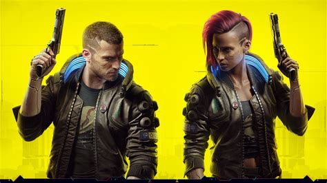 Cyberpunk 2077 Male And Female V Wallpaper Cyberpunk 2077