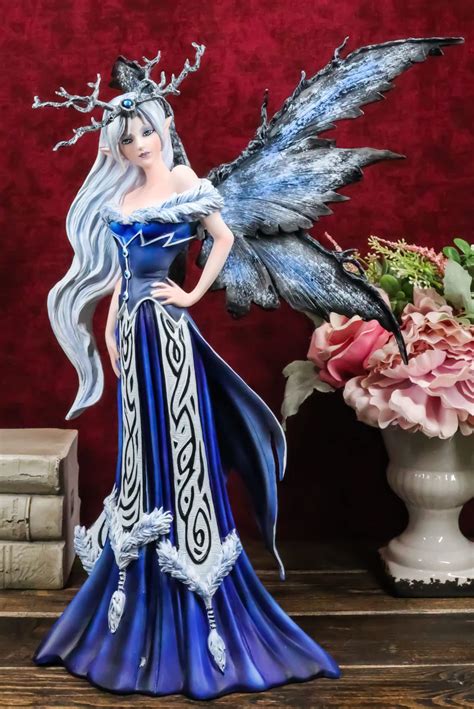 Buy Ebros Amy Brown Large Winter Frost Fairy Queen With Crown Of
