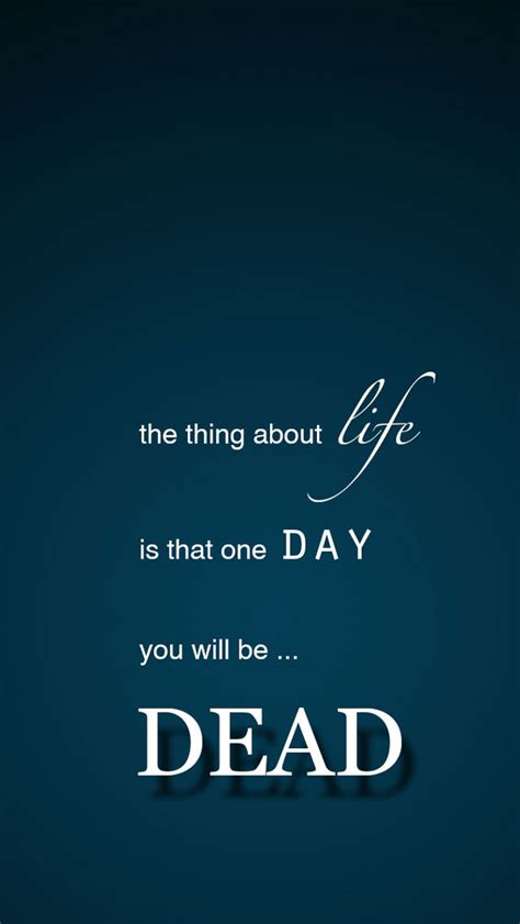 iPhone 5 Wallpaper - Dead Quote | Covers Heat