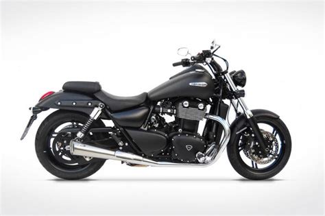 Removal before starting work, ensure the motorcycle is stabilised and adequately supported. Triumph Thunderbird Zard exhaust mufflers TUV ECE Approved ...
