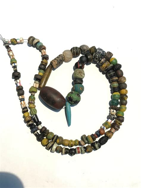 Ancient Egypt Lot Of Beads Mostly Glass Roman 200 A Of Etsy