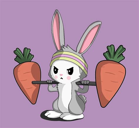 Gym Bunny By ViCdesign Redbubble