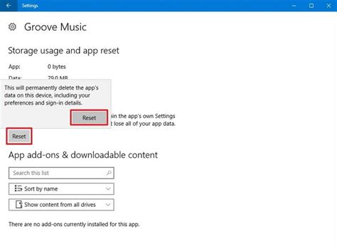 How To Reset Groove Music App On Windows 10