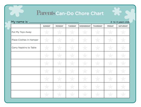 3 Downloadable Chore Charts For Kids—and How To Use Them Effectively