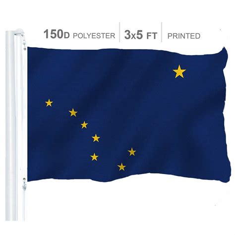 G128 State Of Alaska Flag 3x5 House Banner 150d Polyester Ebay