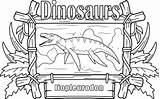 Liopleurodon Dinosaurio Predatory sketch template