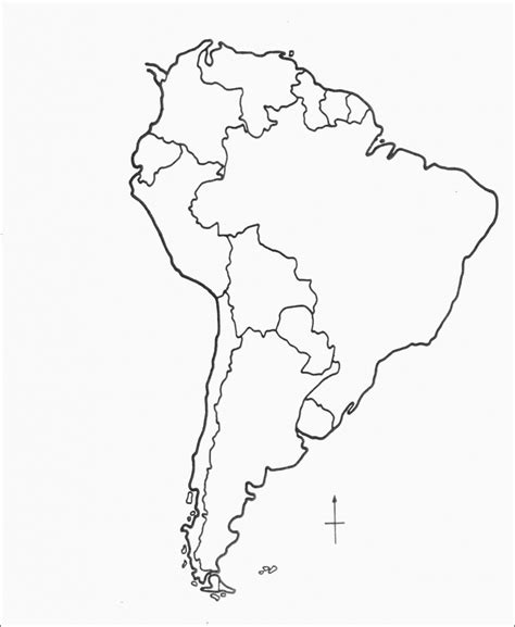 South America Outline Printable American Map 8