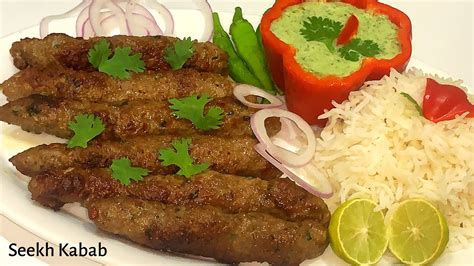 Seekh Kabab Beef Kabab Restaurant Style Pakistani Style Five In