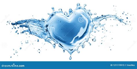 Water Splash In The Form Of A Heart Stock Illustration Illustration