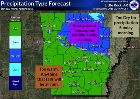 Freezing Rain Possible In Parts Of Arkansas This Weekend Forecasters