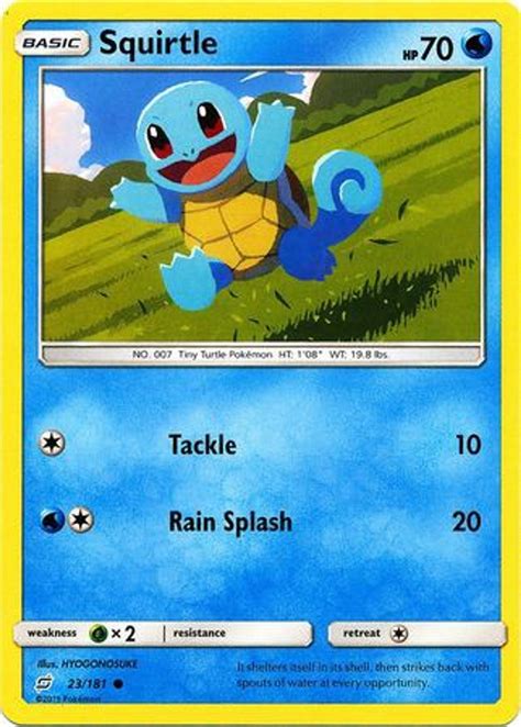 Pokemon Trading Card Game Team Up Single Card Common Squirtle 23 Toywiz