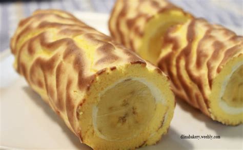 Resep banana custard cake beda dengan bolu pisang biasanya. Resep Mudah Banana Roll Cake - Kue dan Roti