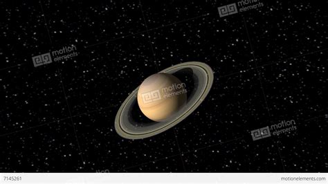 Digital Animation Of The Planet Saturn Stock Animation 7145261