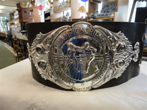 Lightweight Championship Of Yorkshire Silver Boxing Belt 1910