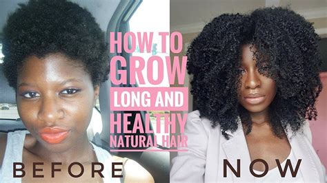 My Tips On Growing Long And Healthy Natural Hair Kinky Hair Youtube