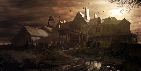 Farmhouse Concept Art Resident Evil 7 Biohazard Art Gallery