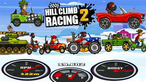 Hill Climb Racing 2 All Vehicles Unlocked And Fully Upgraded Youtube