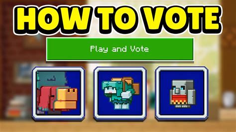 How To Vote In The Minecraft Mob Vote 2022 Youtube