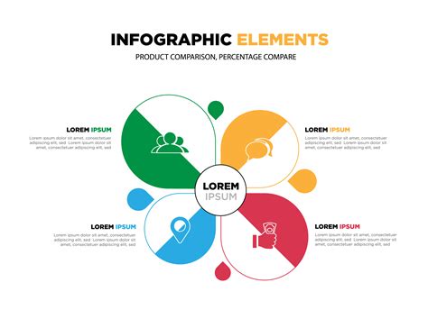 Vector Elements For Infographic Template For Diagram Graph Presentation And Chart