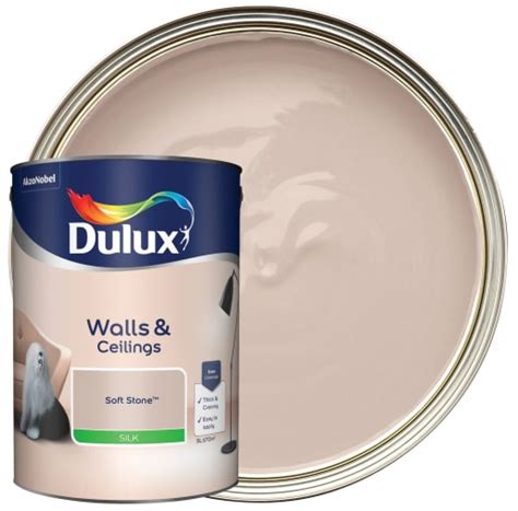 Dulux Silk Emulsion Paint Soft Stone 5l Uk