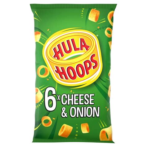 Hula Hoops Cheese And Onion Multipack Crisps 6 Pack Ocado