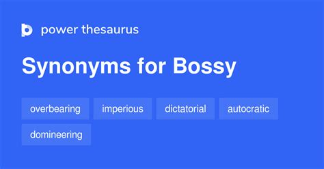 4 Idioms About Bossy
