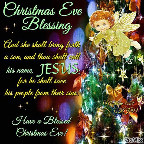 Christmas Eve Blessing Matthew 121 Have A Blessed Christmas Eve