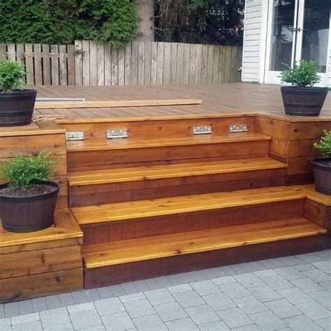 Top Best Deck Steps Ideas Backyard Design Inspiration