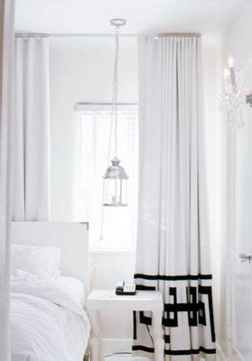 White bedrooms are the latest trend because your bedroom should be your serene retreat. Greek Key Curtains - Contemporary - bedroom