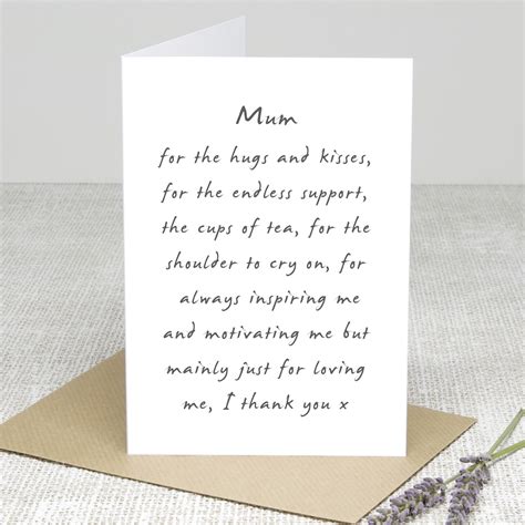 Thank You Mum Mothers Day Card In 2021 Thank You Mum Mothers Day Card Messages Mothers