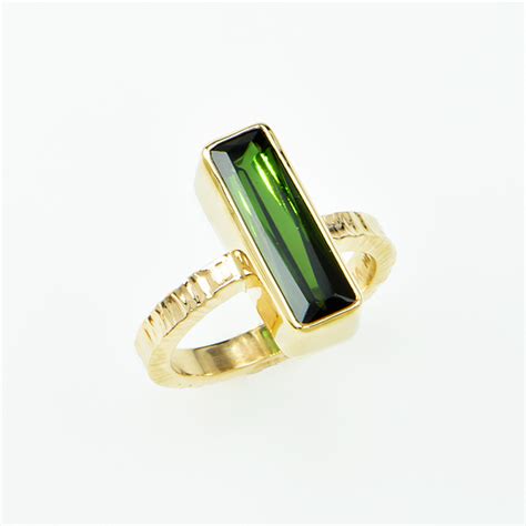 Green Tourmaline Ring Baksa Studio Art Jewelry