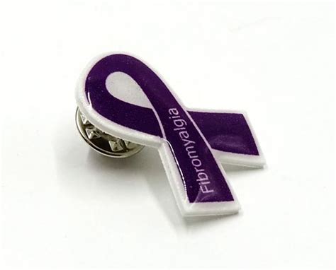 Purple Fibromyalgia Awareness Ribbon Pin