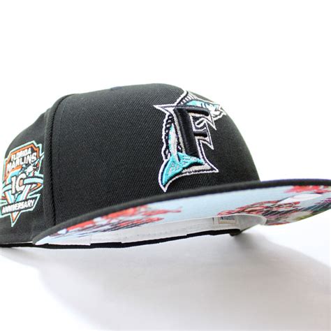 Florida Marlins 10th Anniversary New Era 59fifty Fitted Hat Black Flo Ecapcity