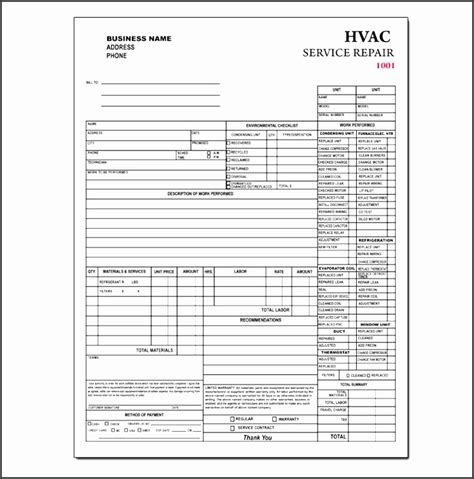 You can import it to your word processing application or simply print it. Hvac Work Orders Pdf Templates - HVAC Service Order ...