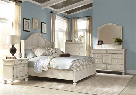 Buy country bedroom furniture sets and get the best deals at the lowest prices on ebay! Coastal Panel Bed Whitewash Finish Cottage Style Shelter ...