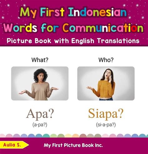Teach And Learn Basic Indonesian Words For Children 18 My First
