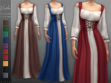 Viola Dress Sims 4 Dresses Royal Clothes Sims 4 Clothing